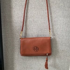 Tory Burch Taylor mini Fold Over Crossbody in Desert Spice